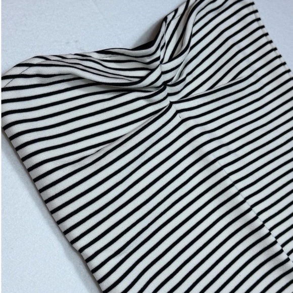 Anthropologie Maeve Black and White Striped Strapless Top - Picture 4 of 6